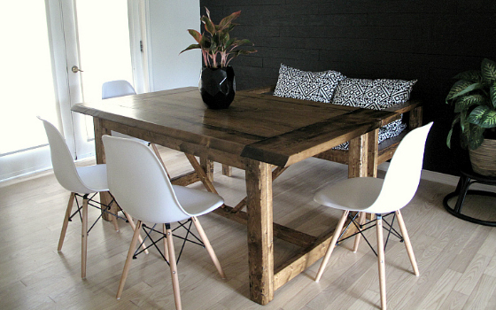 Build a $75 Dining Room Table: Free Plans!